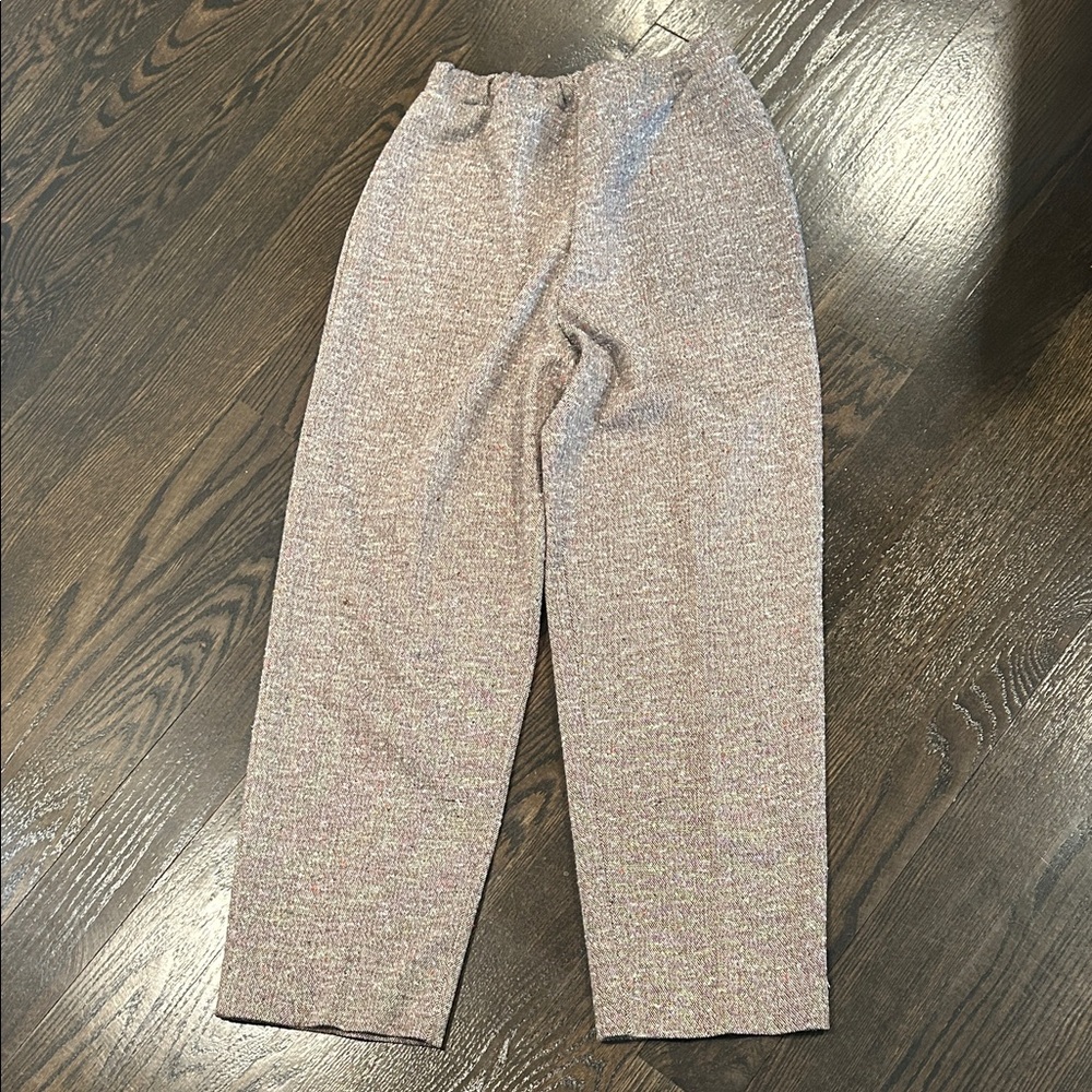 Cape Cod Match Mates Sparkle Tweed Elastic Waist Trousers Size 12
